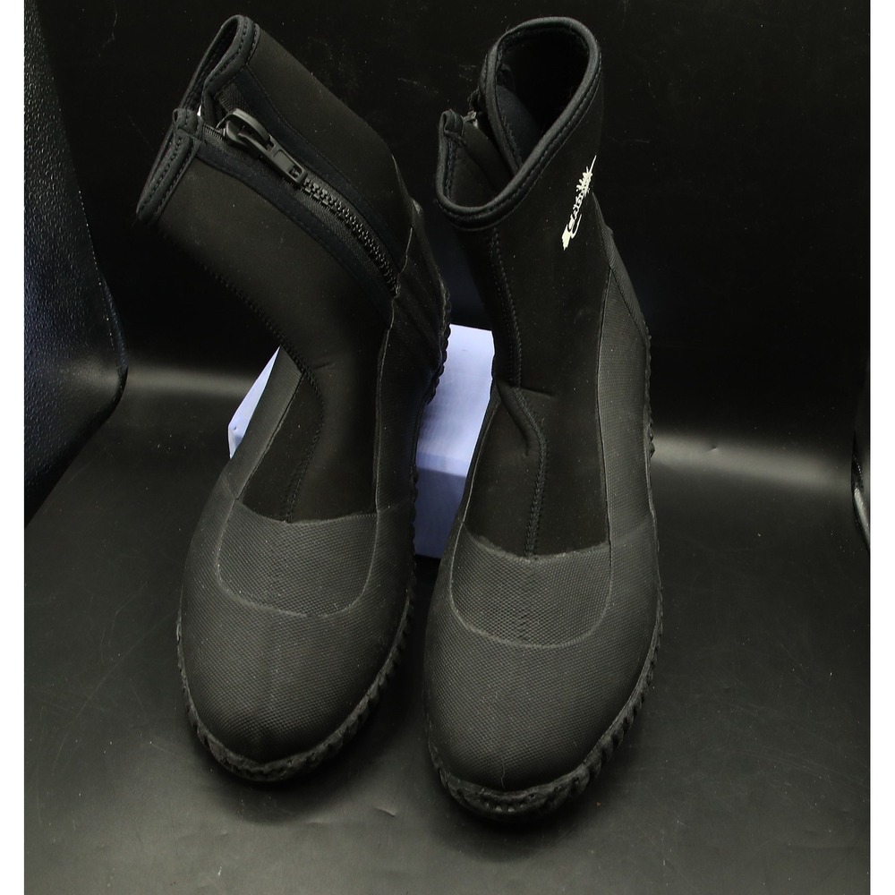 Caddis Neoprene Wading Boots Black Side Zip Water Shoes Mens 12 XXL 46/47